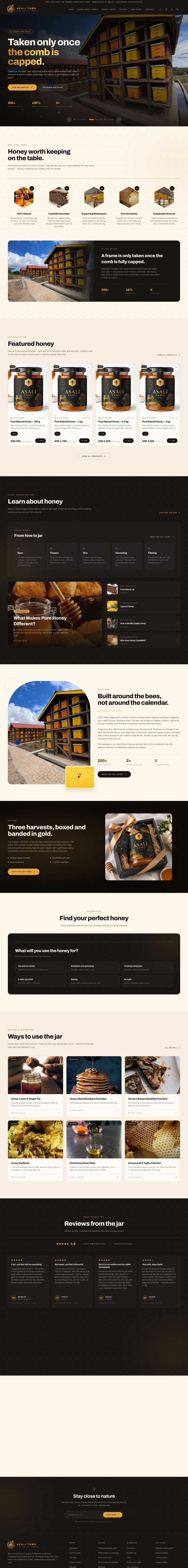 ASALI TAMU Honey website